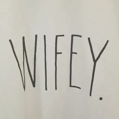 Rae Dunn ππ Wifey Graphic Sweatshirt White L NWT