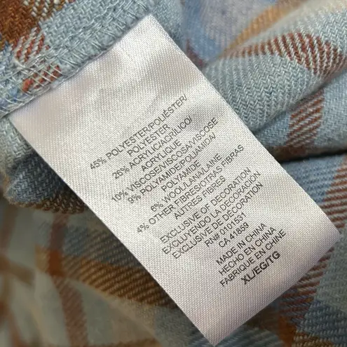 Ford Blue Official Licensed Product Bronco Button Front Flannel Shirt XL