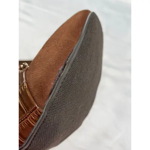 Karen Scott Womens Brown loafer Heels Size 7M SKU 7303
