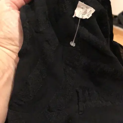 Bardot BLACK GOTH COCKTAIL LINED CRISS CROSS VNECK BACK TIE DRESS M