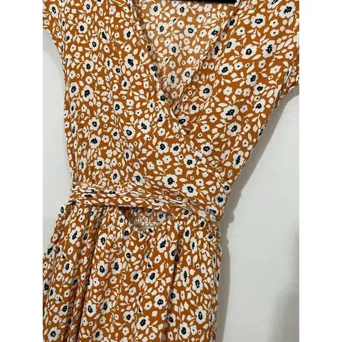 VICI KISSED BY THE SUN HIGH LOW POCKETED TIE MAXI SZ MEDIUM DRESS Orange