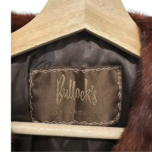 Vintage Bullocks Mink Cape Brown Size undefined