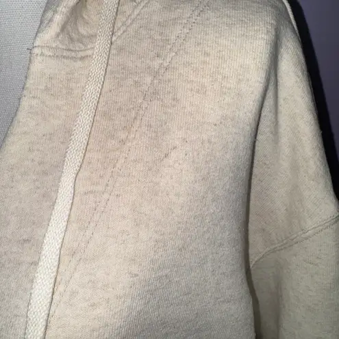 James Perse Cream 3/4 Sleeve Sweatshirt