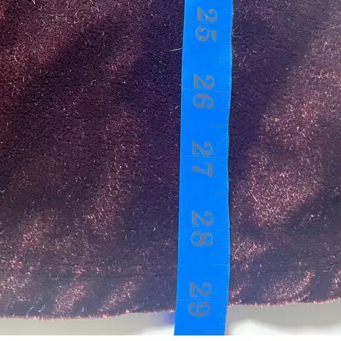 Kyla Seo Velvet Tunic Top Large Wine Plum Crushed Velvet Boho Artsy Shirt Purple Size undefined