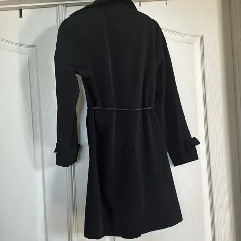 Calvin Klein Liz Claiborne size small Black Trench Coat