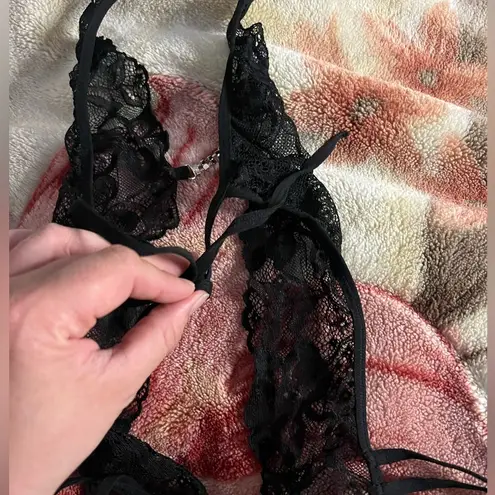 Avidlove SM black lace no wire and no padding lingerie Teddy