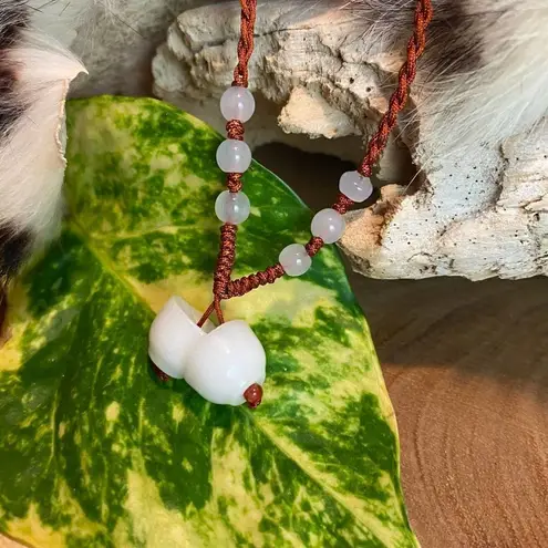 Handmade Adjustable Silk Jade Necklace