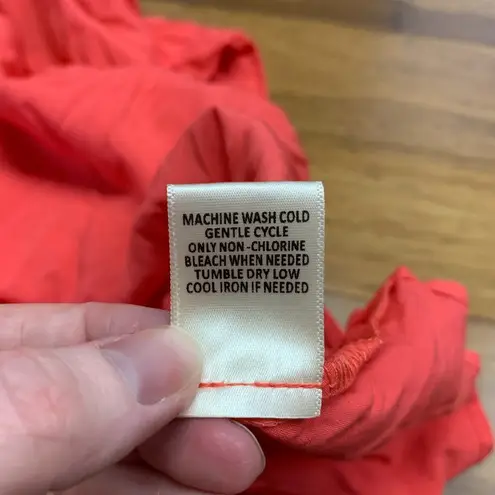 Skies Are Blue Curvy Button Down Top Women 1X Pink Roll Tab Sleeve Pocket Blouse