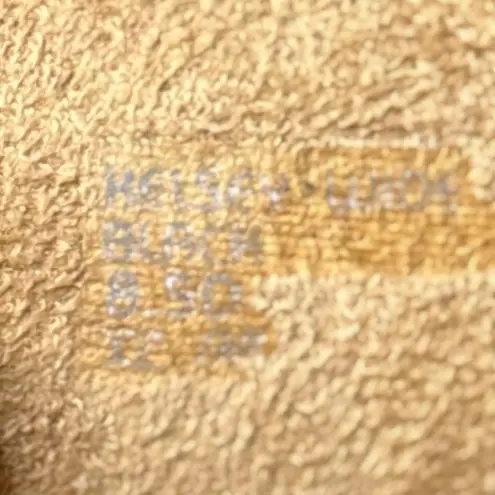 EARTH Black Suede Peep Toe Cutout Booties Ankle Block Heel Boho Chic Comfort Size 8.5