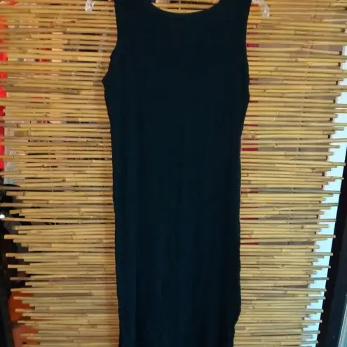 Sag Harbor 14 Black Creped Sleeveless Dress Plus Funeral