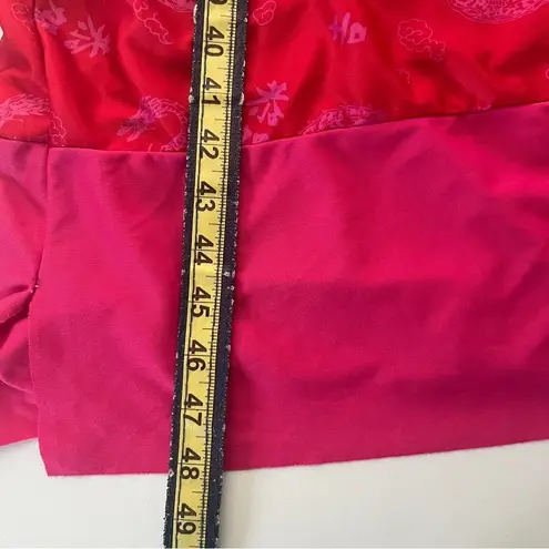 Women’s Pink and Purple Printed Long A