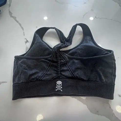 Soul Cycle Sports Bra Blue Womens Size Large Cross Back Wide Strap A0625