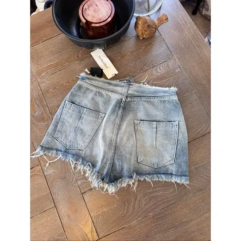Unravel Project Lace Up Denim Shorts Size 25/2 Blue