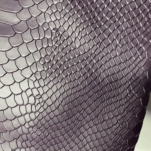 GiGi New York Python Leather Embossed Zip All