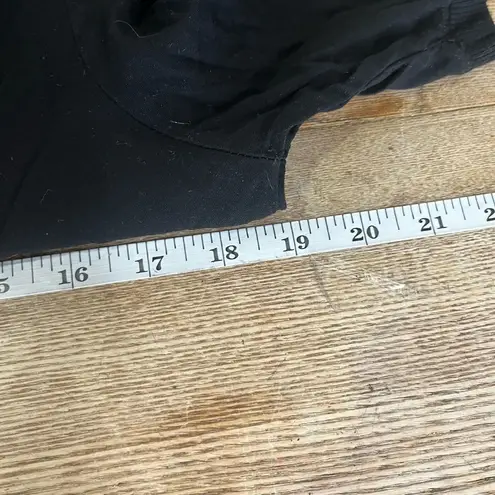 Michael Stars Michael Stars Split Back Black Shirt Top Medium