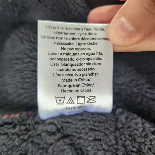 BumbleBella By Jill Martin Sherpa Shawl Collar Button Lounger Buffalo Plaid XS/S