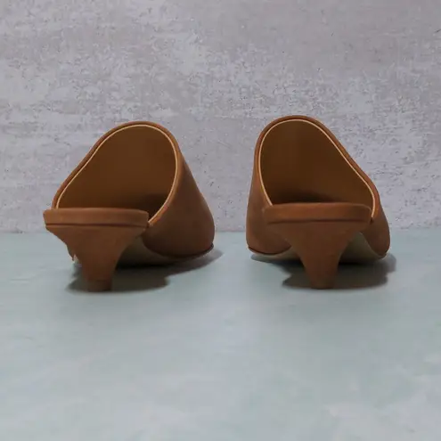 Jenni Kayne Oiled Leather Kitten Heel Mule in Walnut – Size 37 (US 7) – NWOT