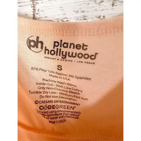 Planet Hollywood Women's Sleeveless No Photo Please Graphic Tank Top Peach Small