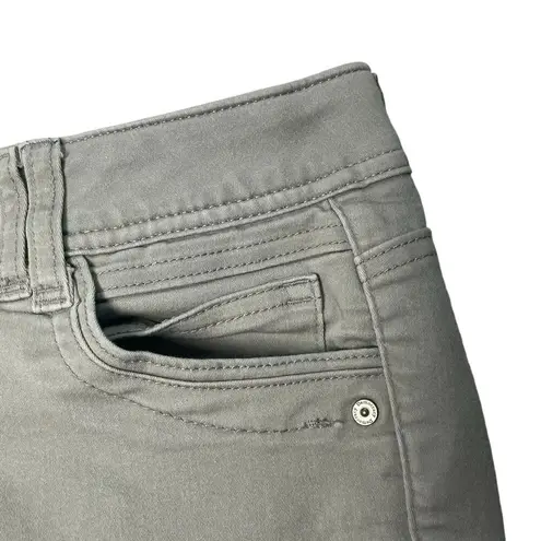 Democracy Women's Stretch Skinny Grey Zipper Fly Ankle Pants Size 4