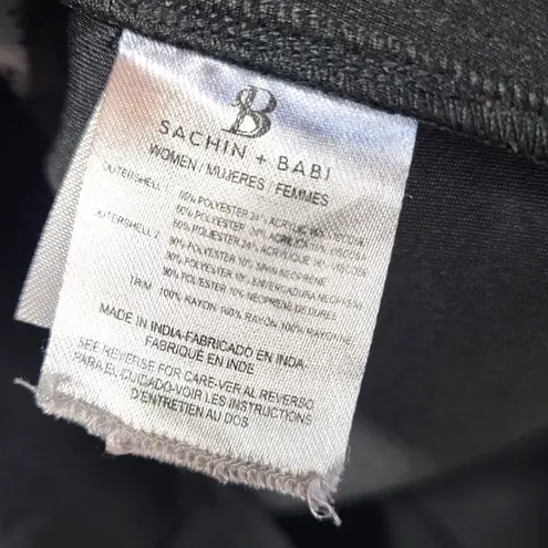 Sachin + Babi Houndstooth Panel Cap Sleeve Sheath Dress in Black/White