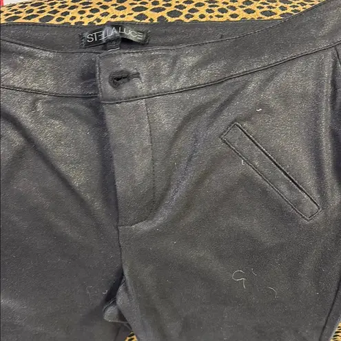 Stella Luce  Shimmering Black Pants