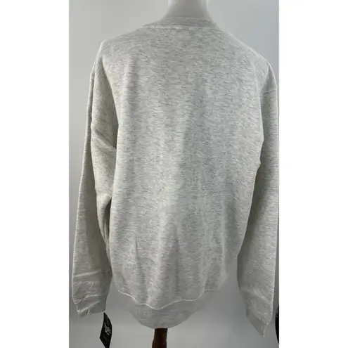 Pacific & Co MATCHA Sweatshirt Large Oatmeal Gray Crewneck Pullover NWT Cozy