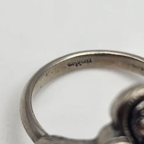 Avon Celtic Silver Tone & Red CZ Ring (7)