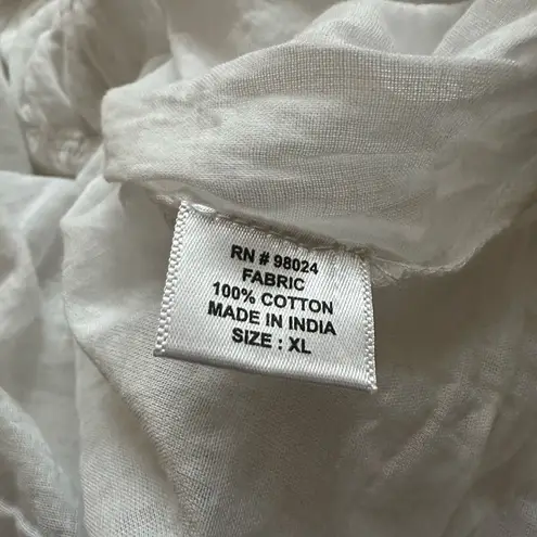 Jennifer Grace Jennifer and Grace Womens Size XL White Eyelet Sleevelesss Top