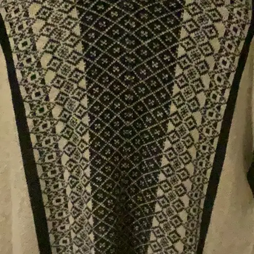 Wrap Cardigan Tan & Black ~ XL