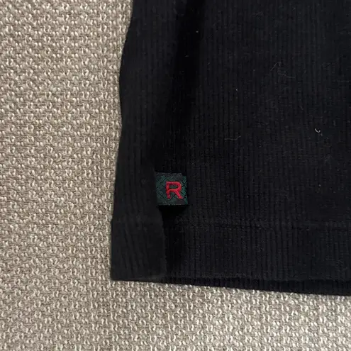 Ralph Lauren  Black Turtleneck 1/2 Sleeve Top Basic Minimal European Work Casual