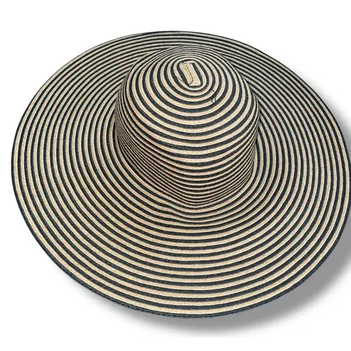 The Hats Co Filippo Catarzi Sun Hat Wide 4.5" Brim Beach Cruise Summer Italy Cap Brown