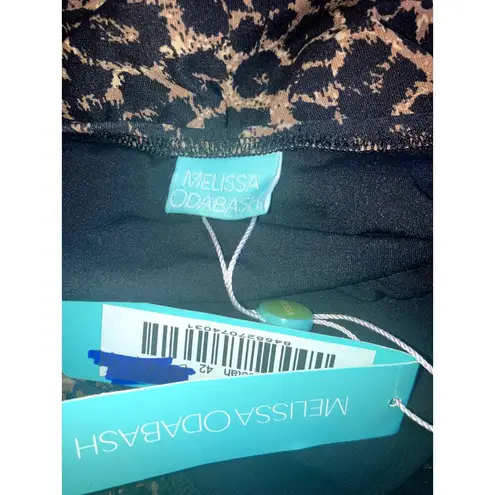 MELISSA ODABASH Naples Halter One Piece Swimsuit Cheetah NWT 6 MOB WIFE ANIMAL Tan