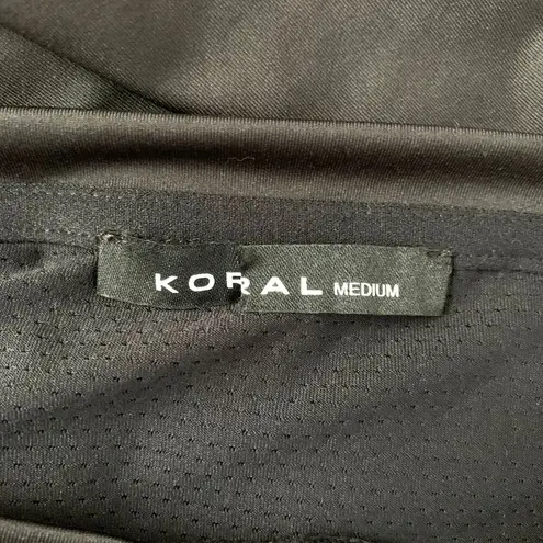 Koral NEW 2020 Graphic Mesh Athletic Tunic T-shirt Black