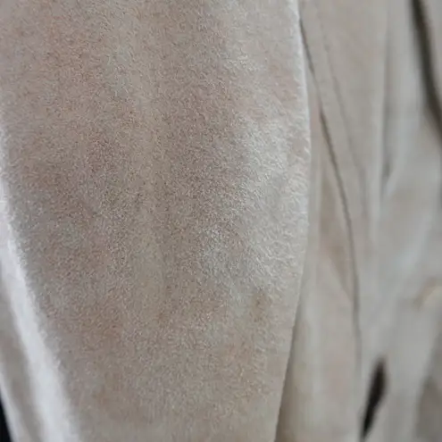 Vintage Y2K New York & Company Copper Gold Shimmer 100% Leather Blazer Size 2