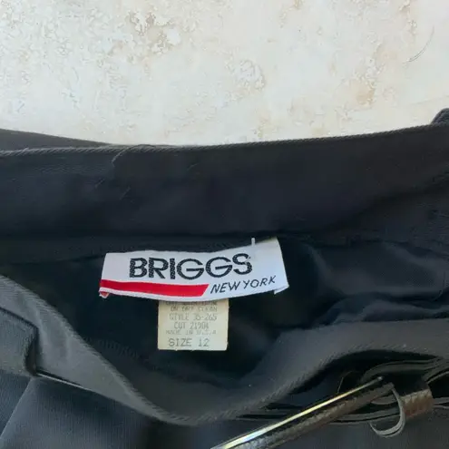 Briggs New York Stylish Black Pencil Skirt sz12 NWT