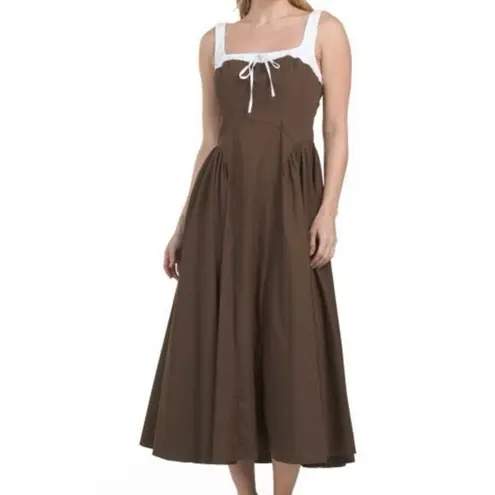 Moon River ✨ Two Tone Drop Waist Peakaboo Sz Large Dress✨