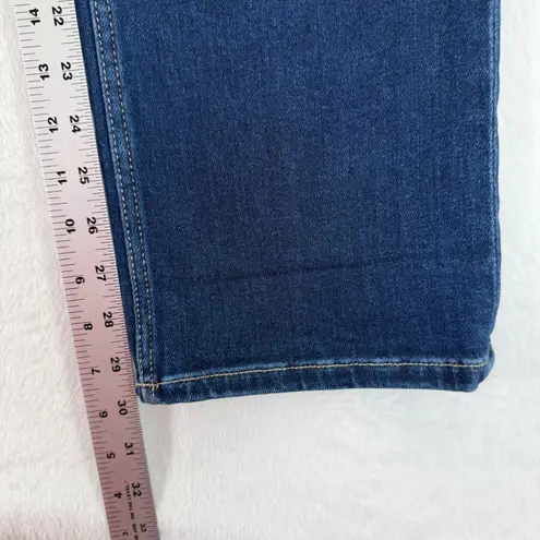 BKE Parker Universal Fit High Rise Cropped Straight Leg Dark Wash Jeans 27x28 Blue Size 27