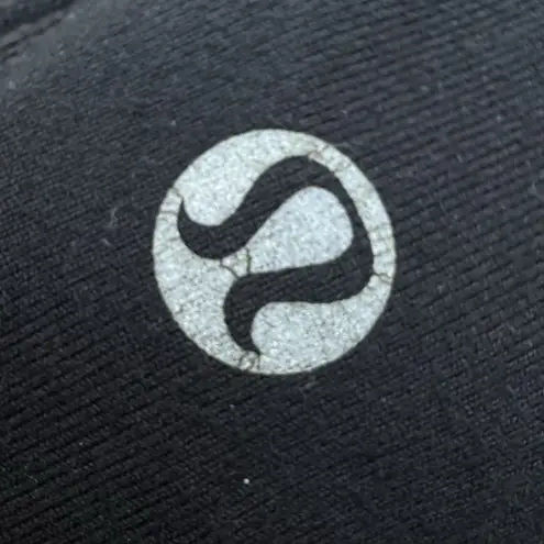 Lululemon Womens Astro Shorts No Size 8 Black Multicolor Waistband Running Gym