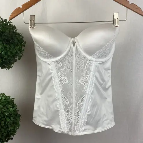 Cassandra White Strapless Longline Bra 36C Size undefined