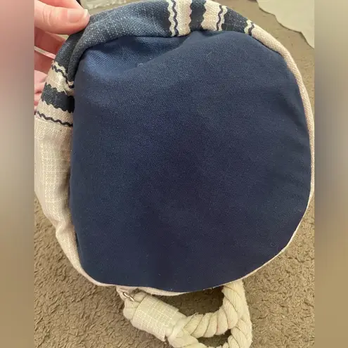 Sun N Sand Towel Beach Backpack Bag Blue