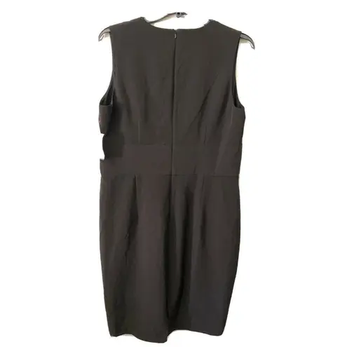 Alexia Admor  Womens Black Deep V Plunging Neck Cocktail Sheath Dress Size XL