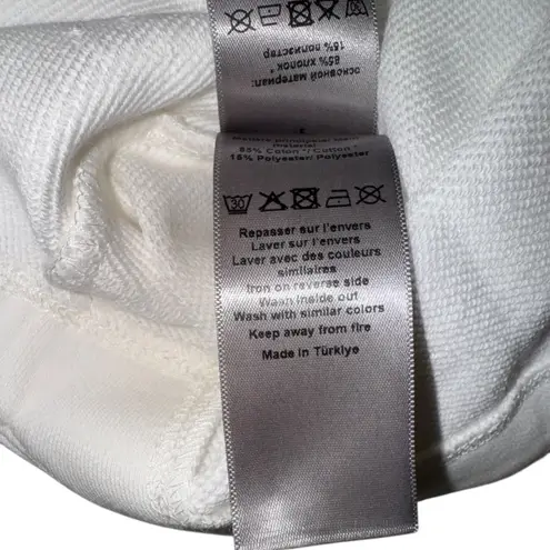 Zadig & Voltaire White Graphic Tee T Shirt Bow Moi Teddy Palmier Print Size M