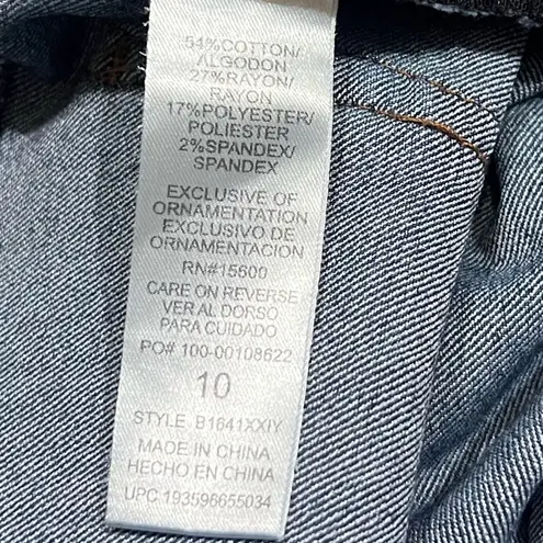 Democracy Ab Solution mid rise stretch skinny jeans medium wash sz 10 blue