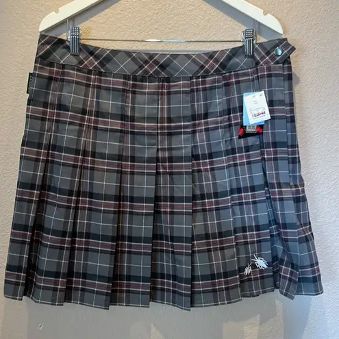 New Beetlejuice Astrid Plaid Skirt Size XXL NWT Gray