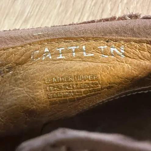 Miz Mooz Caitlin Ankle Leather Booties Peep toe shoes in Rose size 37/6.5-7