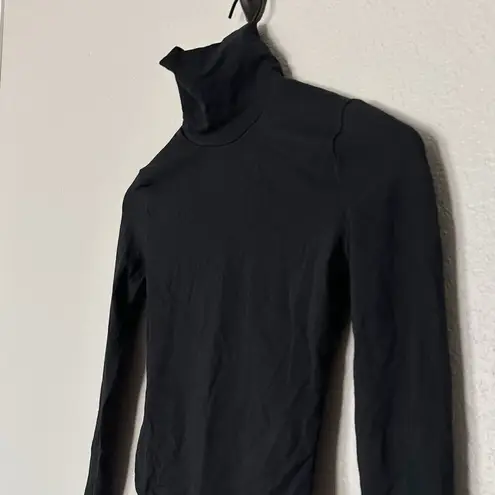 Madewell  Turtleneck Thong Bodysuit Long Sleeve Black Size XS