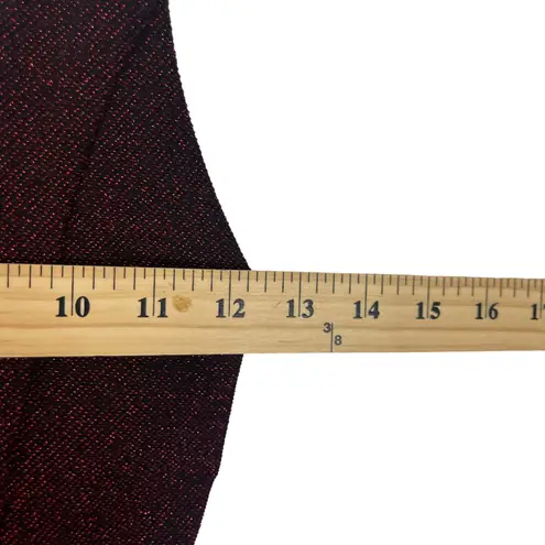 Mind Code Women's Size XS Red Sparkle Metallic Slip Maxi Dress