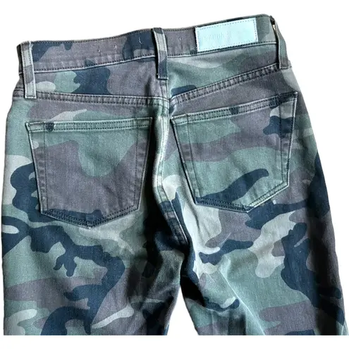 RE/DONE  Originals High Rise Ankle Crop Raw Hem Camo Size 24