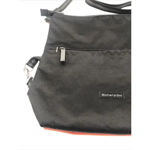 SHERPANI Orange & Black Crossbody Purse Handbag Tote