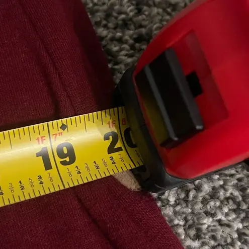 Red Loose Tunic Sweater Pullover long sleeve dress M Size M